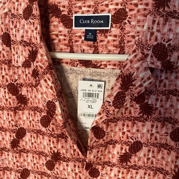 Men's Short-Sleeve Elevated Hawaiian Pineapple Shirt - Picture 4 of 6